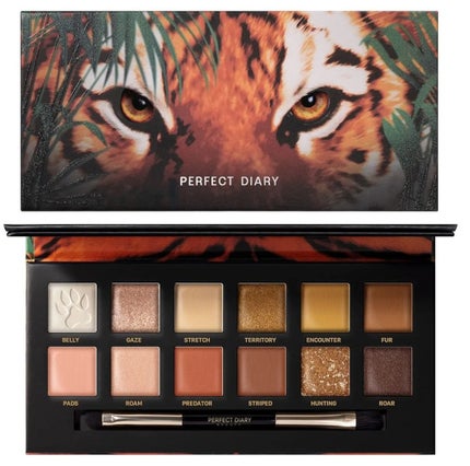 エクスプローラ12色 動物アイシャドウパレット 虎/PERFECT DIARY/アイシャドウパレットを使ったクチコミ(1枚目)