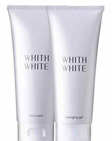 WHITH WHITE 美白 クレンジングジェルのクチコミ「Amazonで洗顔とのセットで購入しました。
肌当たりがよく、なじみやすいです！乾燥肌で悩んで.....」（1枚目）