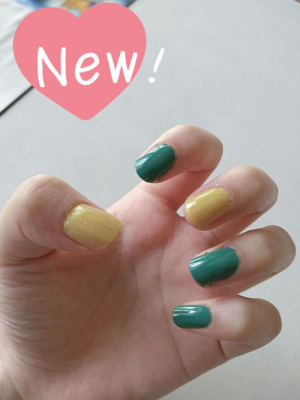 ネイルホリック Lagoon color GR715/ネイルホリック/マニキュアを使ったクチコミ（1枚目）