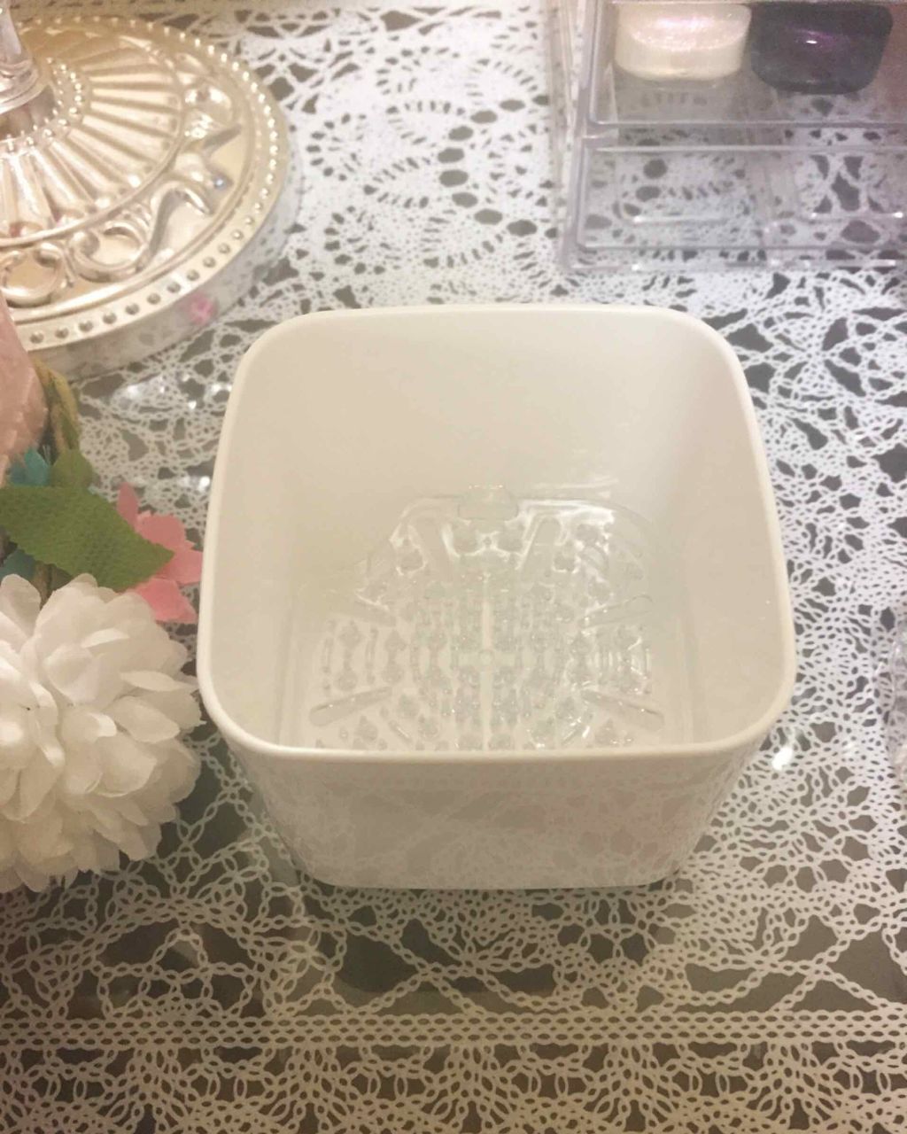 ブラシクリーナースタンド/セリア/その他化粧小物を使ったクチコミ(2枚目)