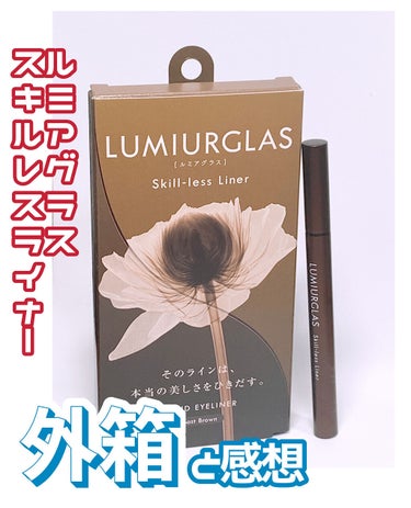 スキルレスライナー/LUMIURGLAS/リキッドアイライナーを使ったクチコミ（1枚目）