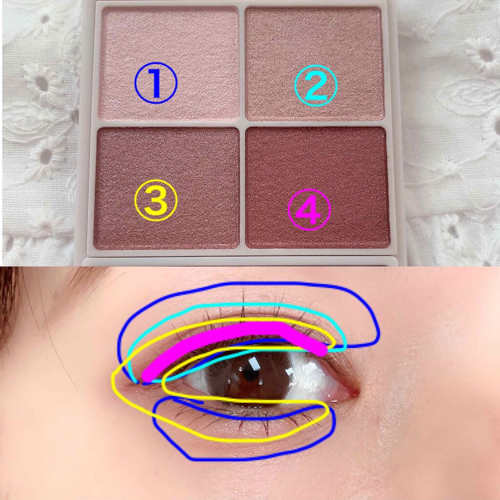 シルキースフレアイズ/キャンメイク/アイシャドウパレットを使ったクチコミ（3枚目）