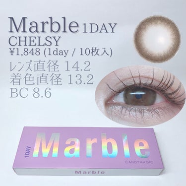 Marble by LUXURY(マーブルバイラグジュアリー）1day CHELSY（チェルシー）/Marble by LUXURY/ワンデー（１DAY）カラコンを使ったクチコミ（2枚目）