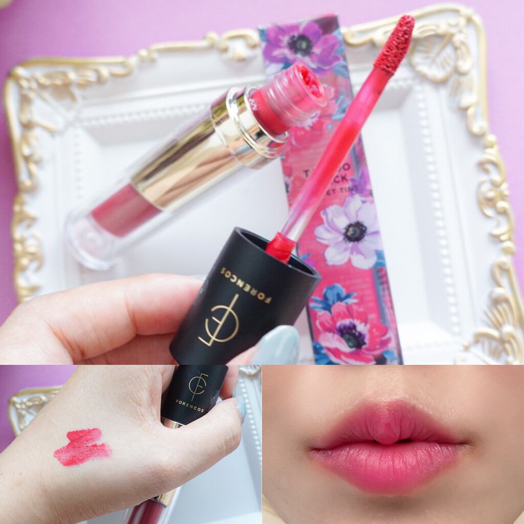 タトゥーベルベットティント/フォレンコス/リップティントを使ったクチコミ（2枚目）