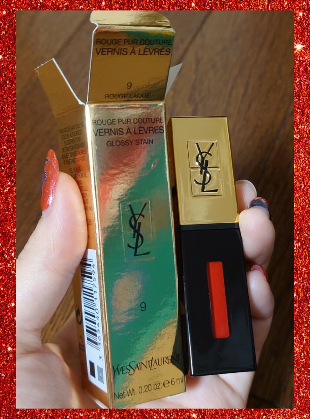 ルージュ ピュールクチュール ヴェルニ No9 ルージュラック/YVES SAINT LAURENT BEAUTE/口紅を使ったクチコミ（1枚目）