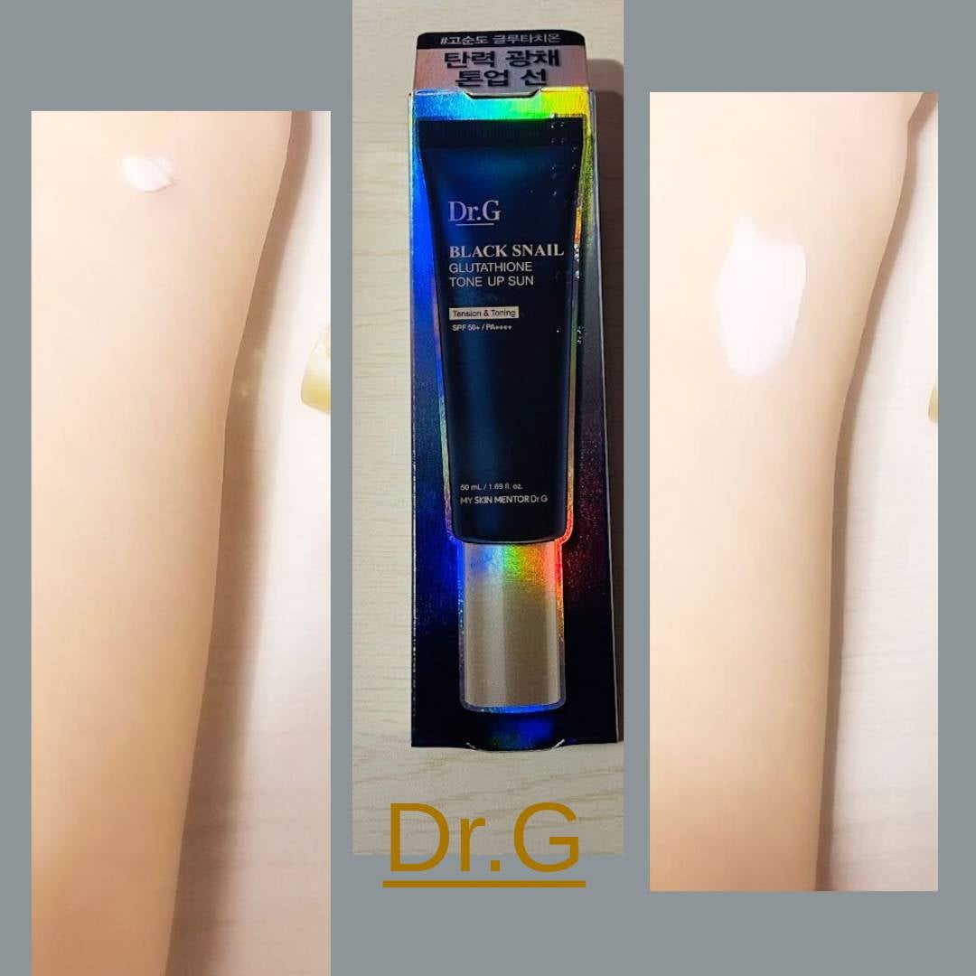 ブラックスネイルグルタチオントーンアップサン/Dr.G/日焼け止めクリームを使ったクチコミ(2枚目)