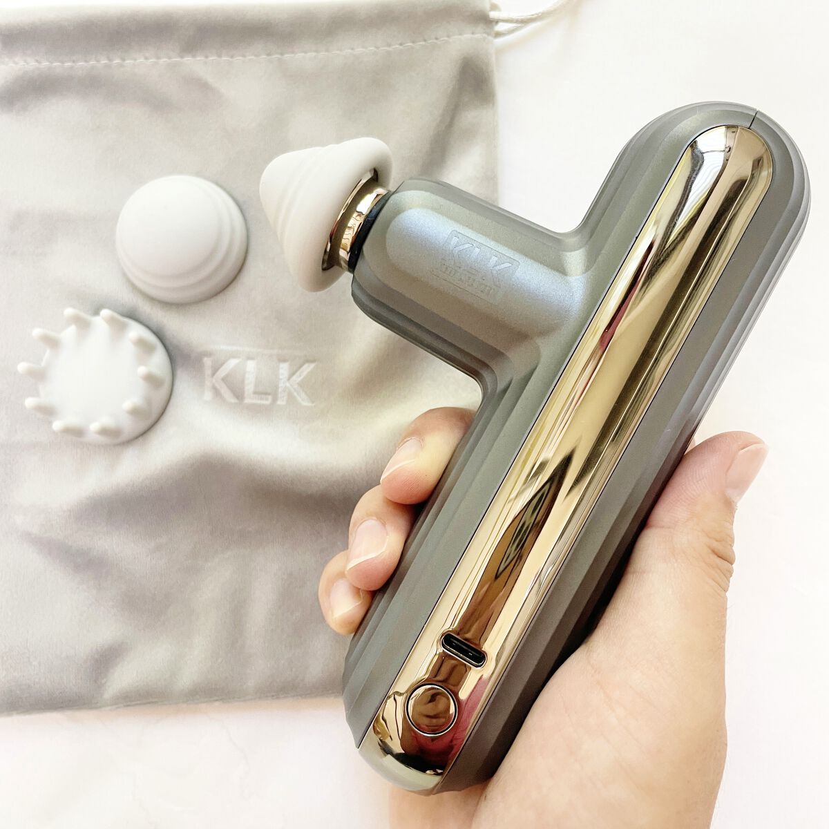 筋膜リリースガン/KLK/マッサージガンを使ったクチコミ（3枚目）