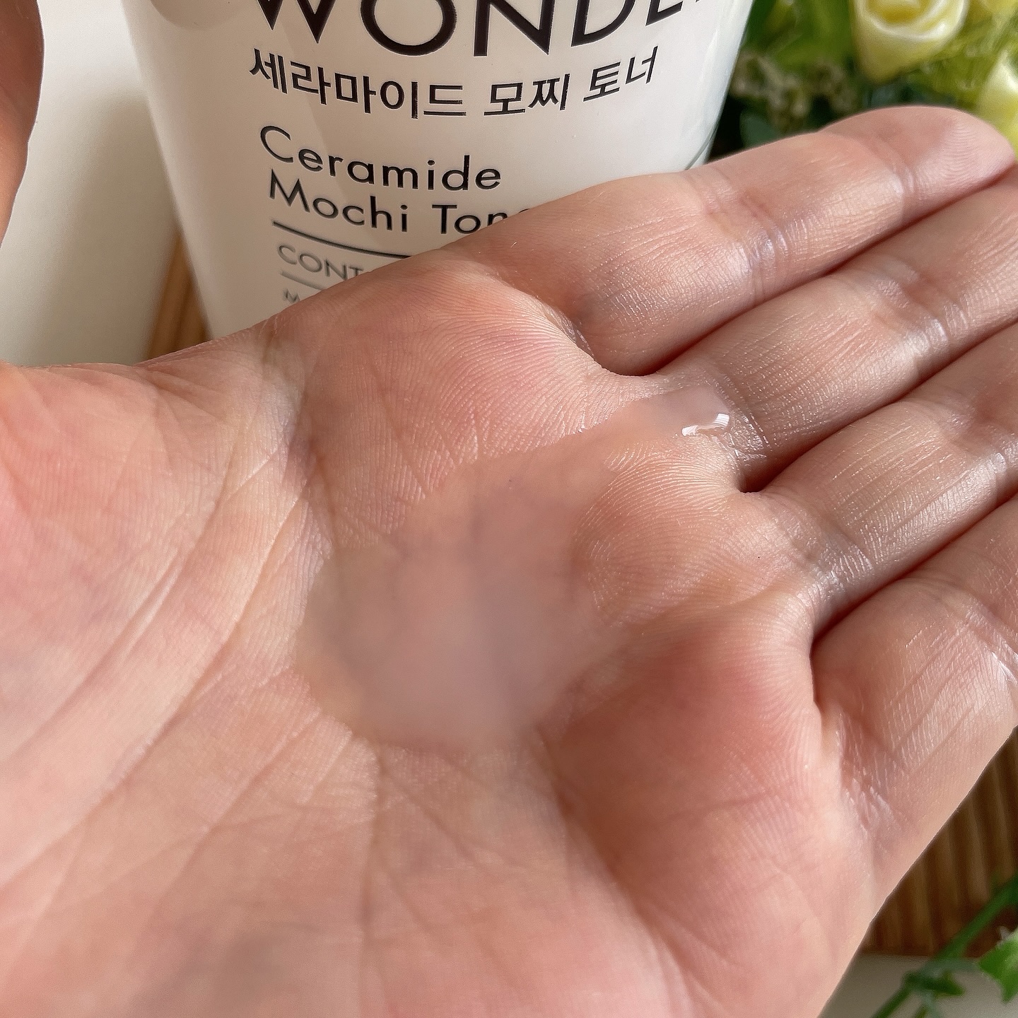 Wonder Ceramide Mochi Toner（トニーモリーワンダーCモチトナー）/TONYMOLY/化粧水を使ったクチコミ（2枚目）