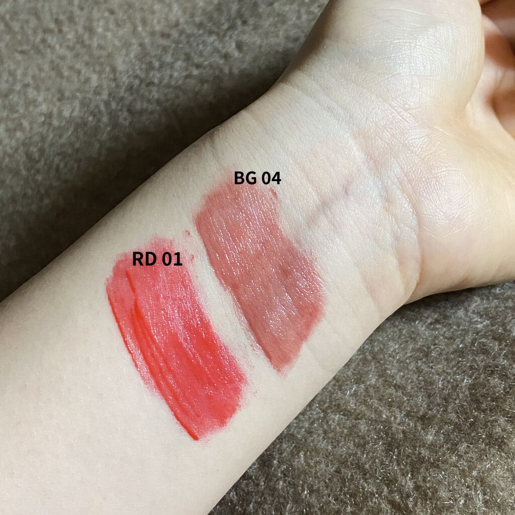  ルージュ アンリミテッド リキッド ラッカー BG 04/shu uemura/口紅を使ったクチコミ（2枚目）