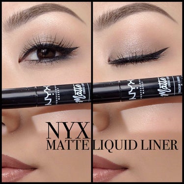  マットリキッドライナー/NYX Professional Makeup/リキッドアイライナーを使ったクチコミ（1枚目）