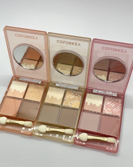 四色アイシャドウパレット/COLORKEY/アイシャドウパレットを使ったクチコミ(4枚目)