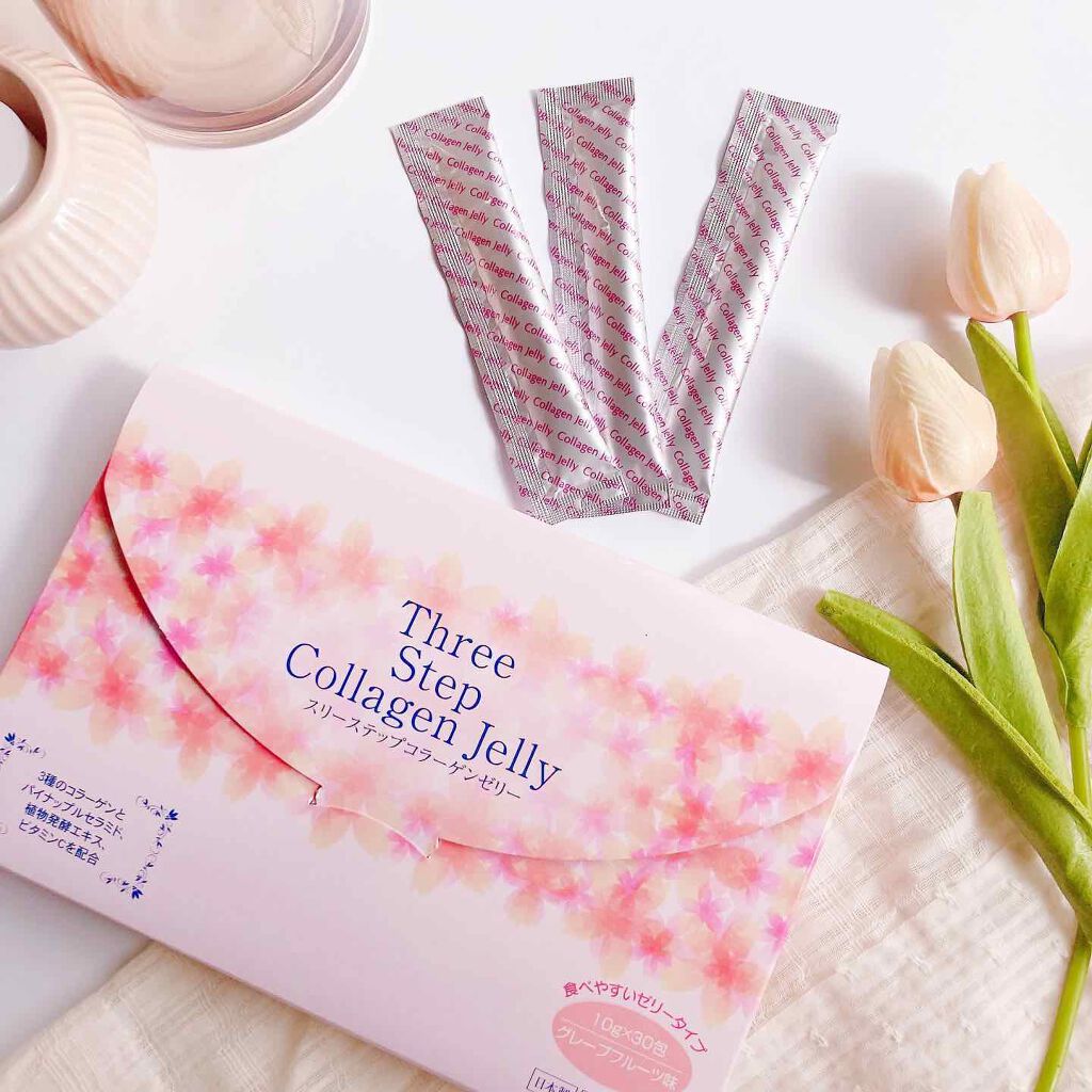 スリーステップコラーゲンゼリー/きめやか美研/美容サプリメントを使ったクチコミ（1枚目）