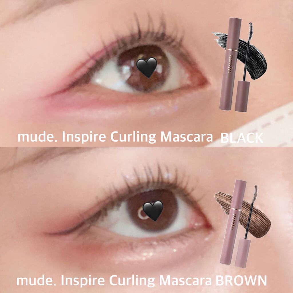 MD インスパイアロングラッシュ カーリングマスカラ/mude./マスカラを使ったクチコミ（1枚目）