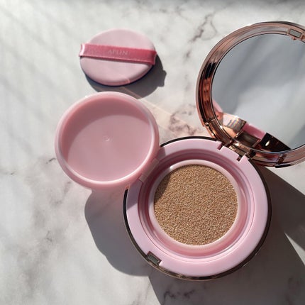 ピンクティーツリーカバークッション/APLIN/クッションファンデーションを使ったクチコミ(3枚目)