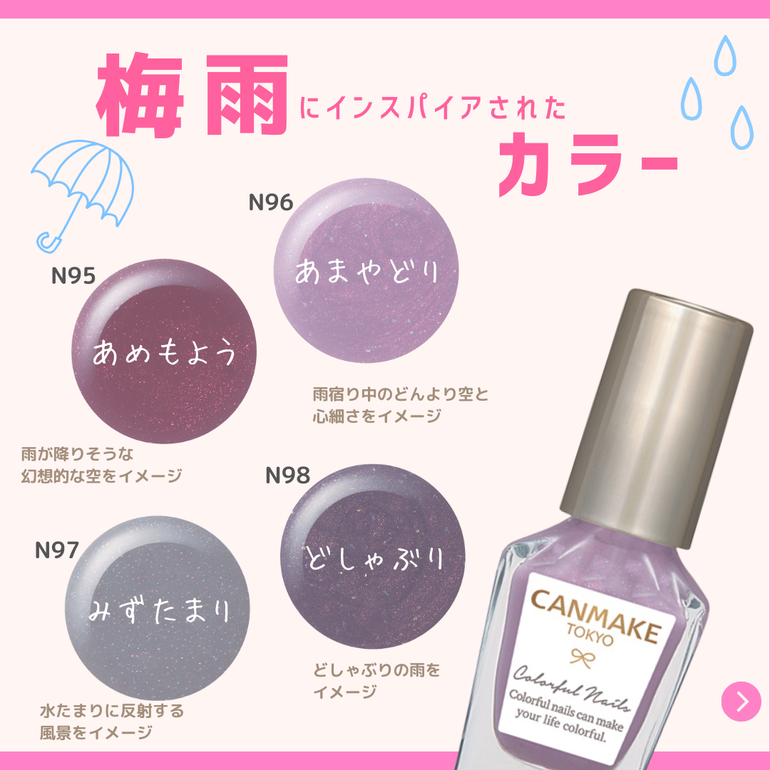 カラフルネイルズ/キャンメイク/マニキュアを使ったクチコミ（2枚目）