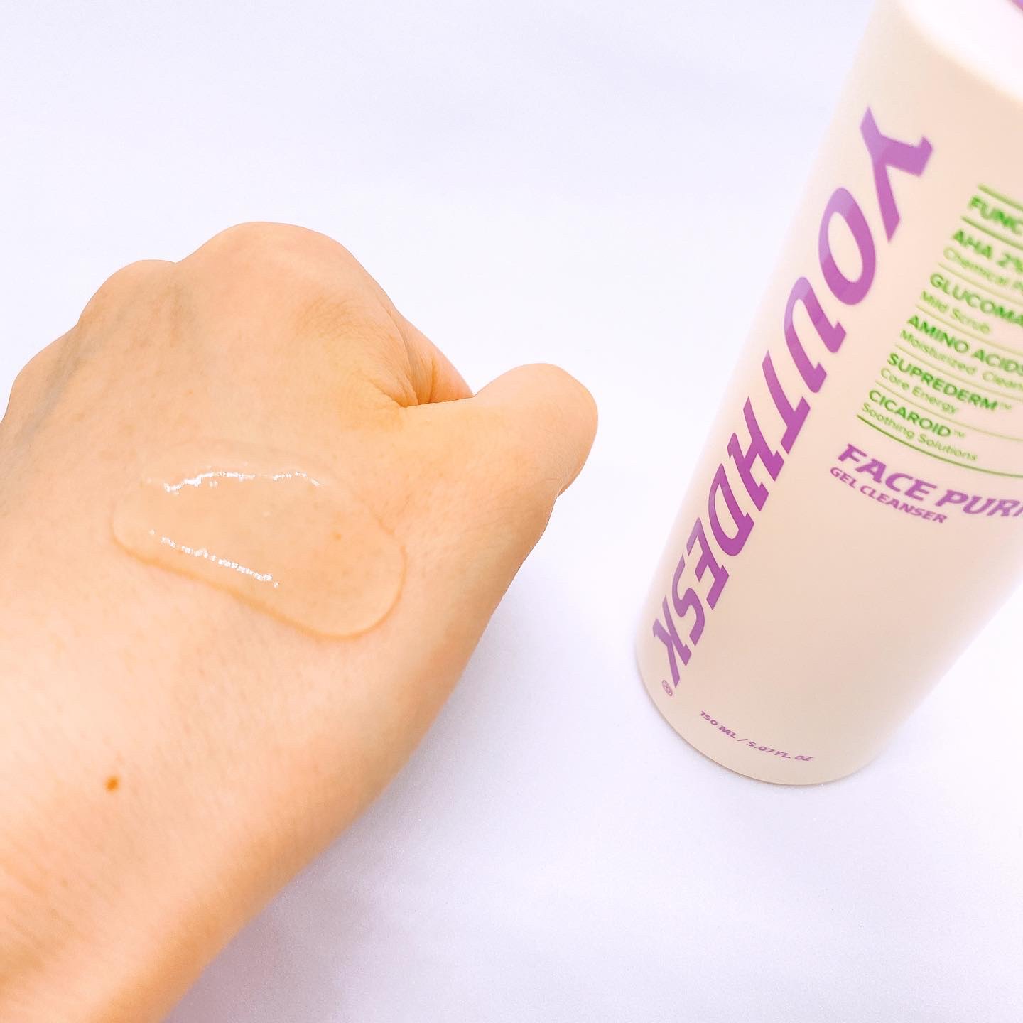 フェースピュリファイアジェルクレンザー/YOUTHDESK/クレンジングジェルを使ったクチコミ（3枚目）