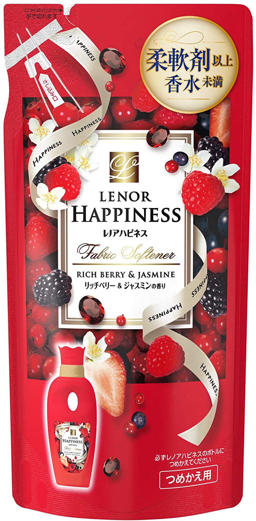 レノアハピネス リッチベリー＆ジャスミンの香り 詰替用 480ml