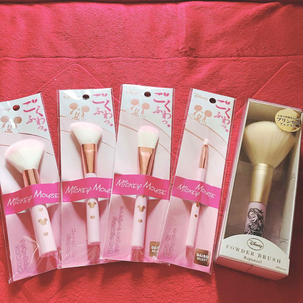 ごくふわっ ミッキーブラシ/DAISO/メイクブラシを使ったクチコミ(1枚目)
