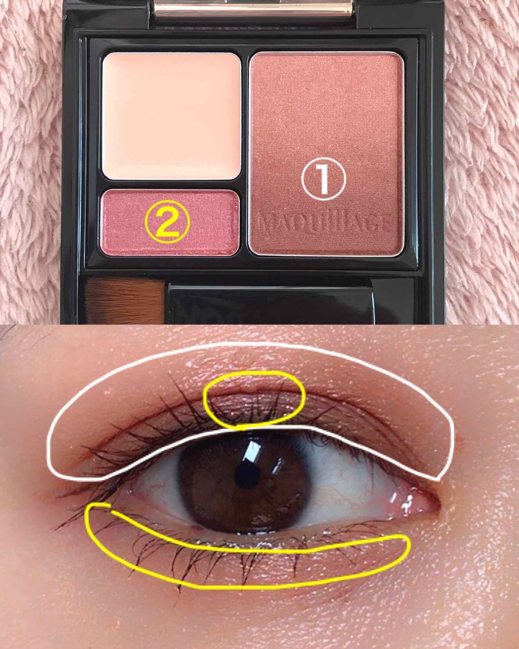 ドラマティックスタイリングアイズS/マキアージュ/アイシャドウパレットを使ったクチコミ(3枚目)