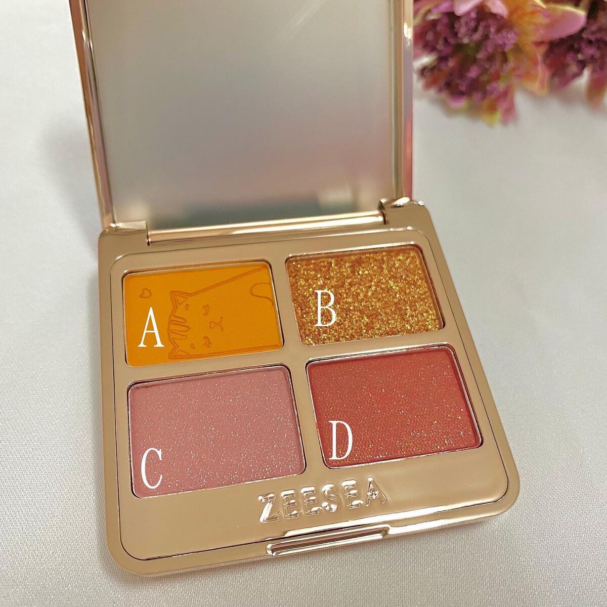 アニマルアイシャドウ(4シェード)/ZEESEA/アイシャドウパレットを使ったクチコミ（3枚目）