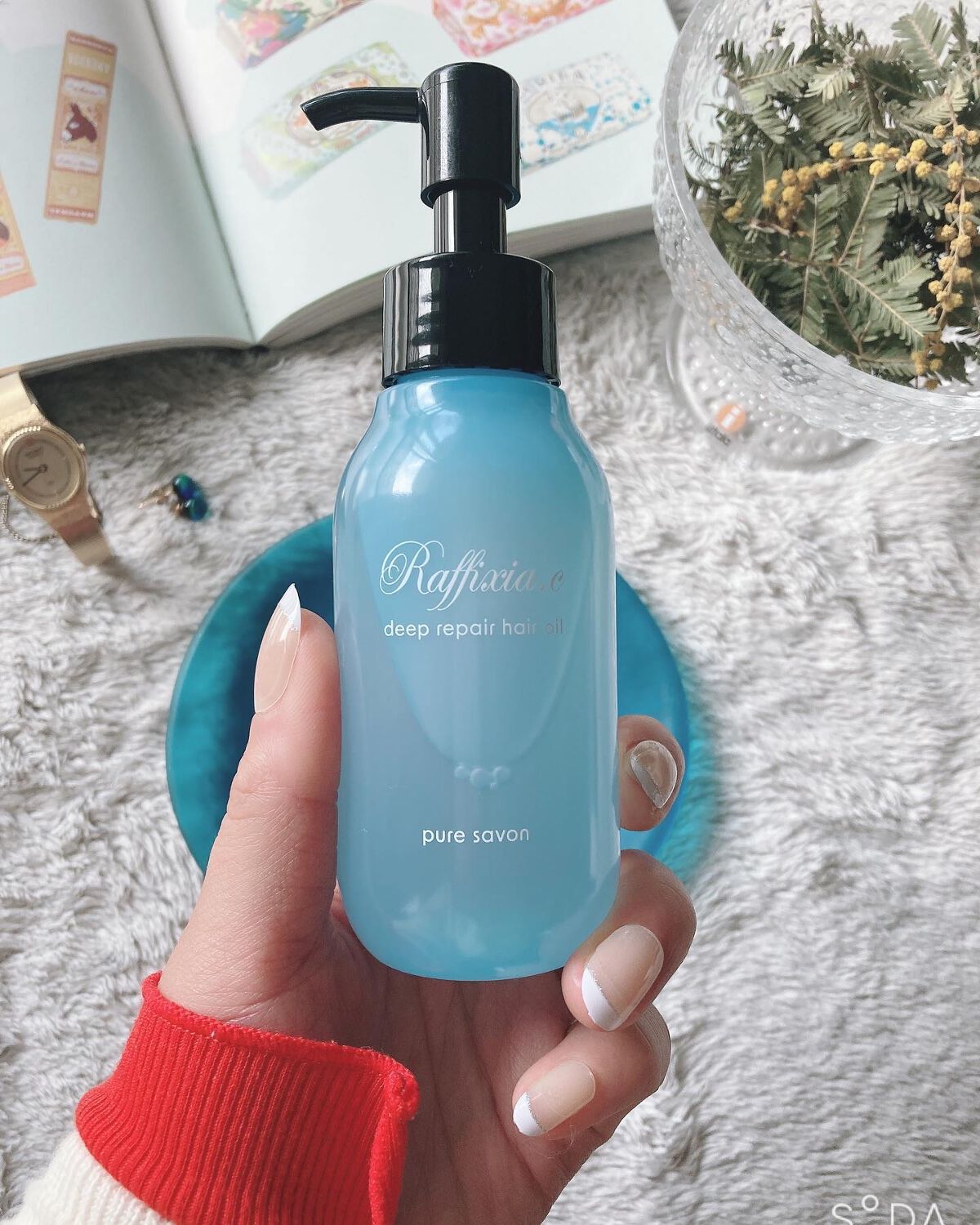 ディープリペア ヘアオイル ピュアサボン/Raffixia.c/ヘアオイルを使ったクチコミ（3枚目）
