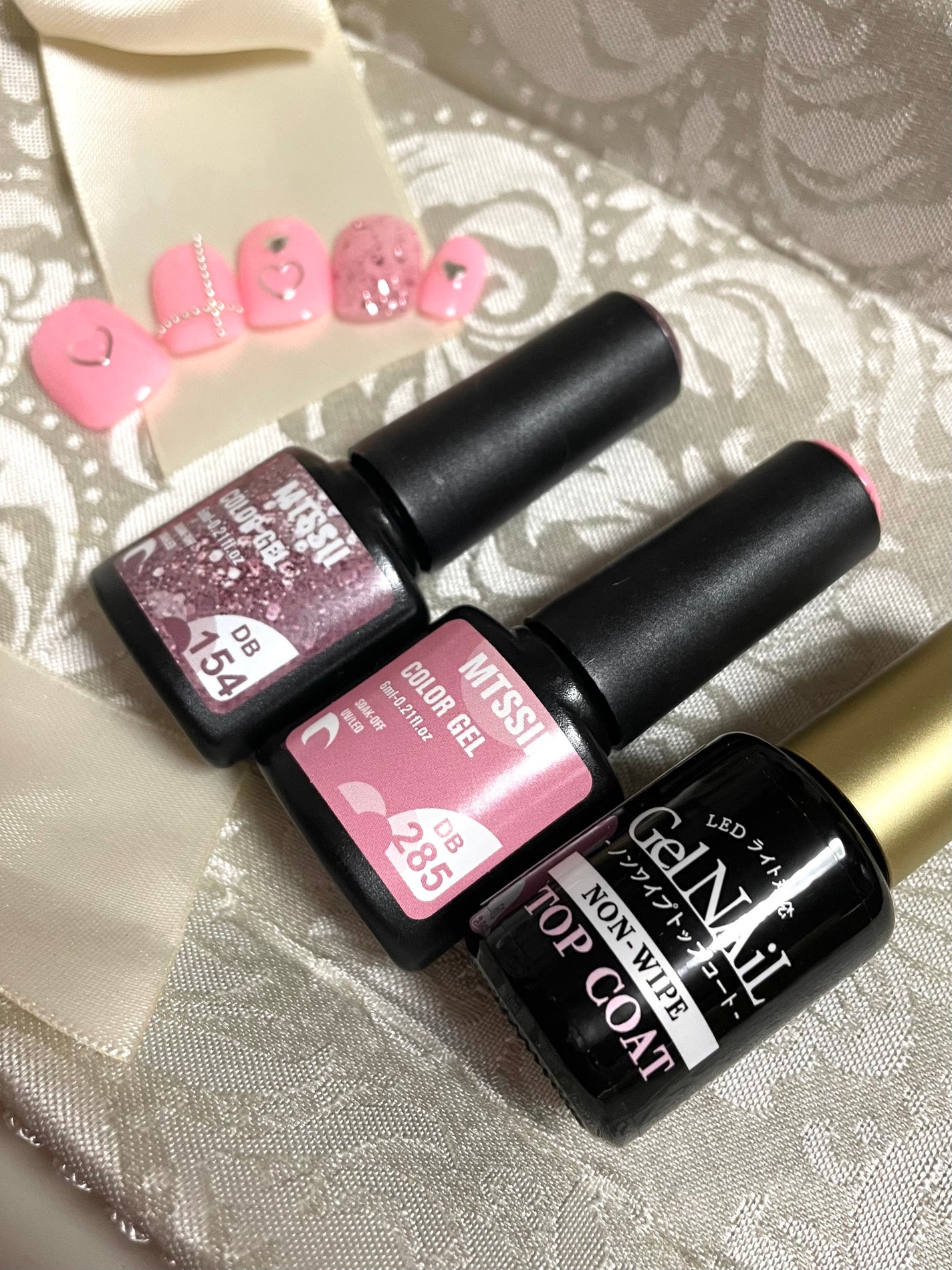 あさか on LIPS 「短くっても可愛くいたい(*ˊ˘ˋ*)♡ピンクで甘カワ🩷シルバー..」(2枚目)