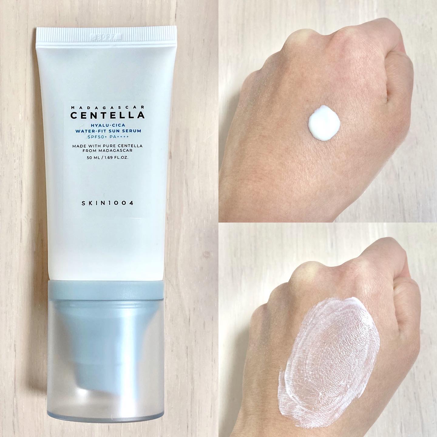 ヒアルーシカ ウォーターフィット サンセラム/SKIN1004/日焼け止めローションを使ったクチコミ（3枚目）