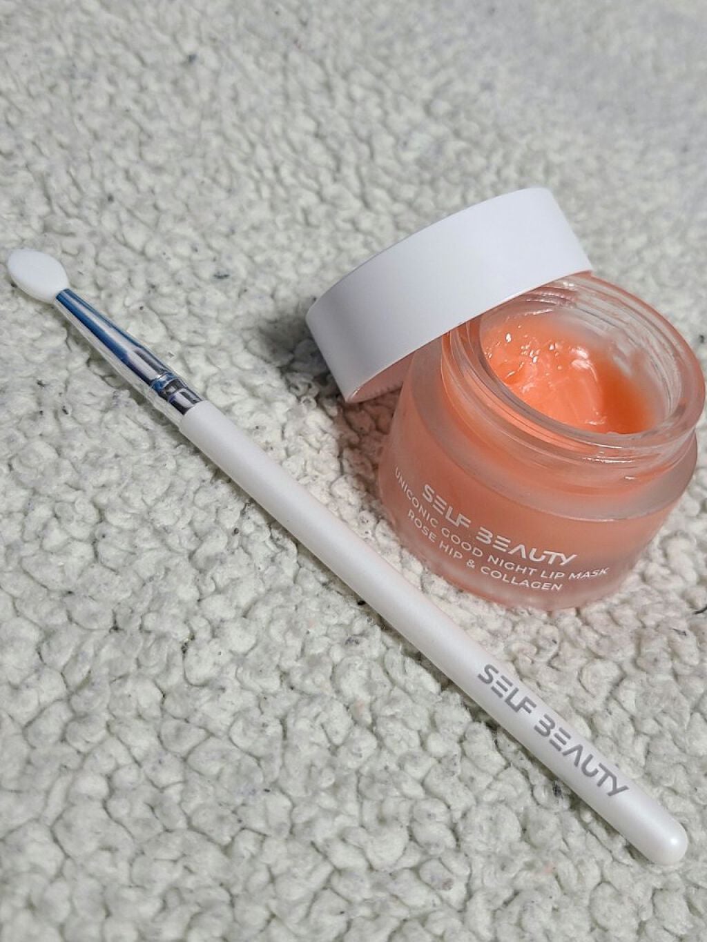 ユニコーングッドナイトリップマスク ローズヒップ&コラーゲン/SELF BEAUTY/リップマスクを使ったクチコミ(3枚目)