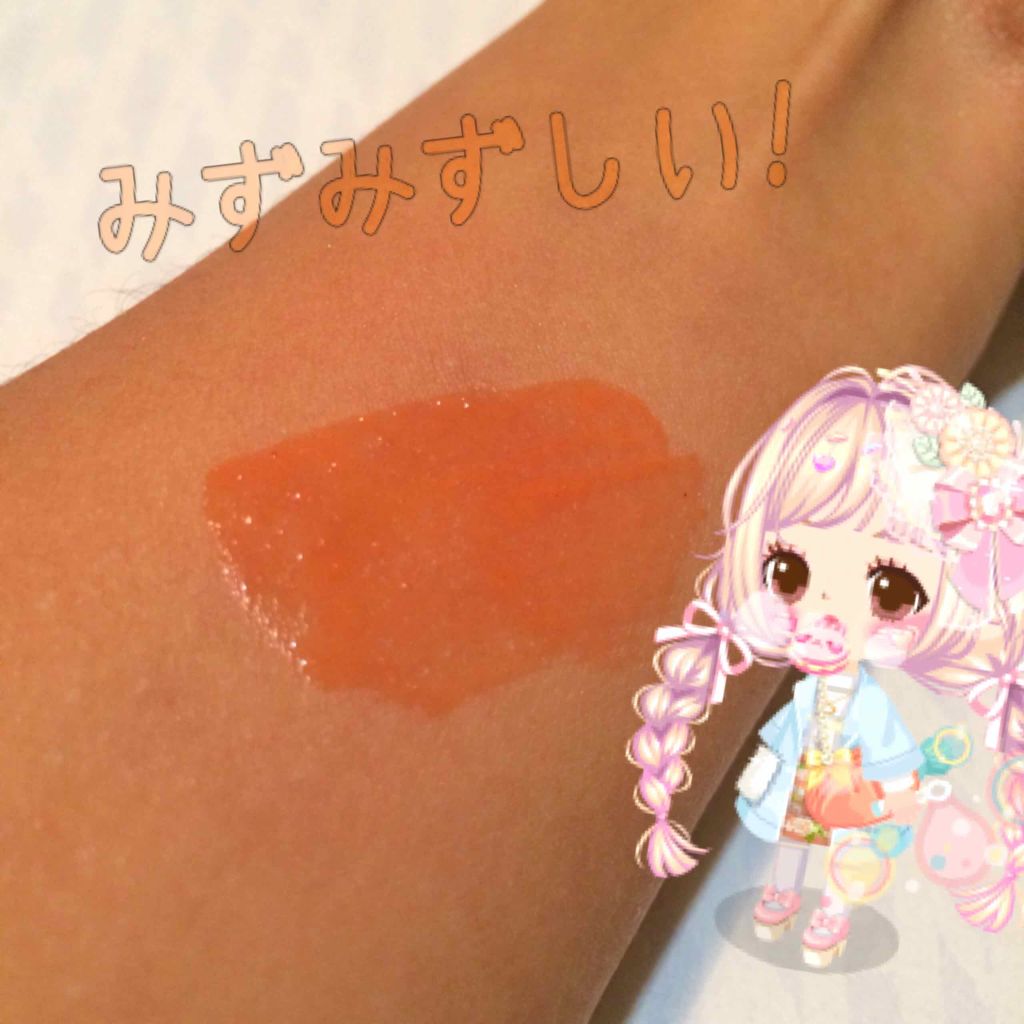 ディアダーリン ウォータージェルティント (アイスティント)/ETUDE/口紅を使ったクチコミ(3枚目)