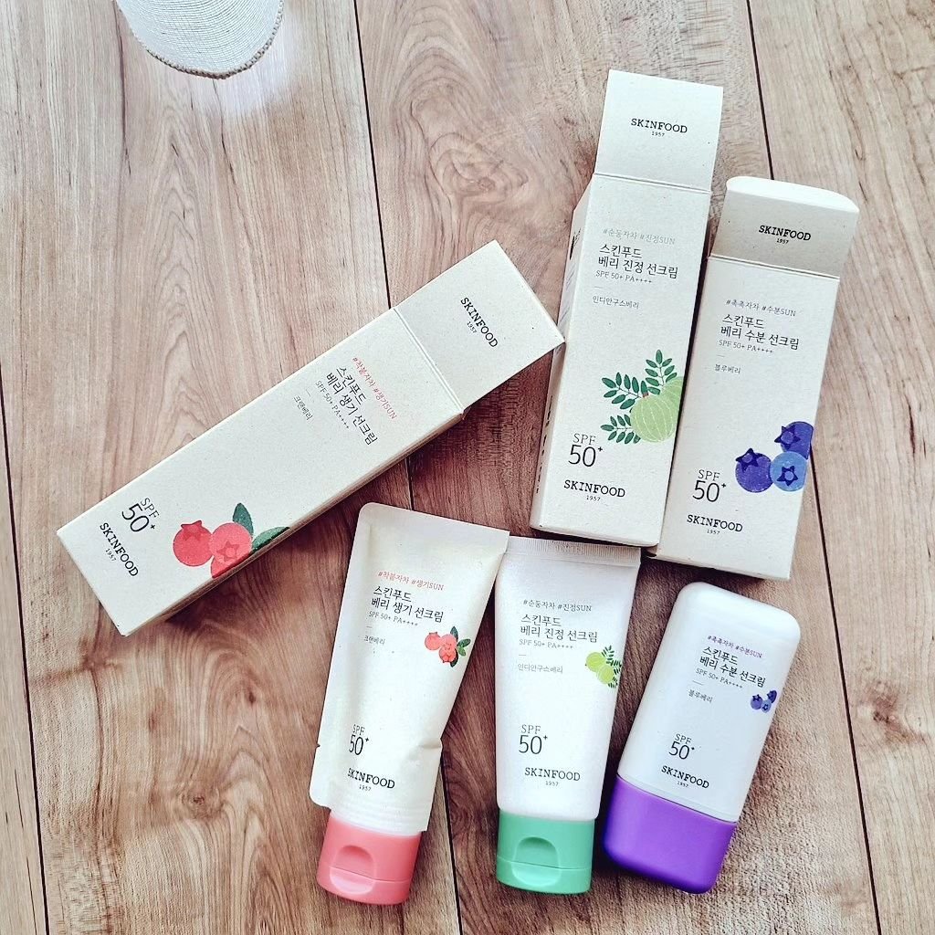 ベリー グローイング サンクリーム/SKINFOOD/日焼け止めクリームを使ったクチコミ（2枚目）