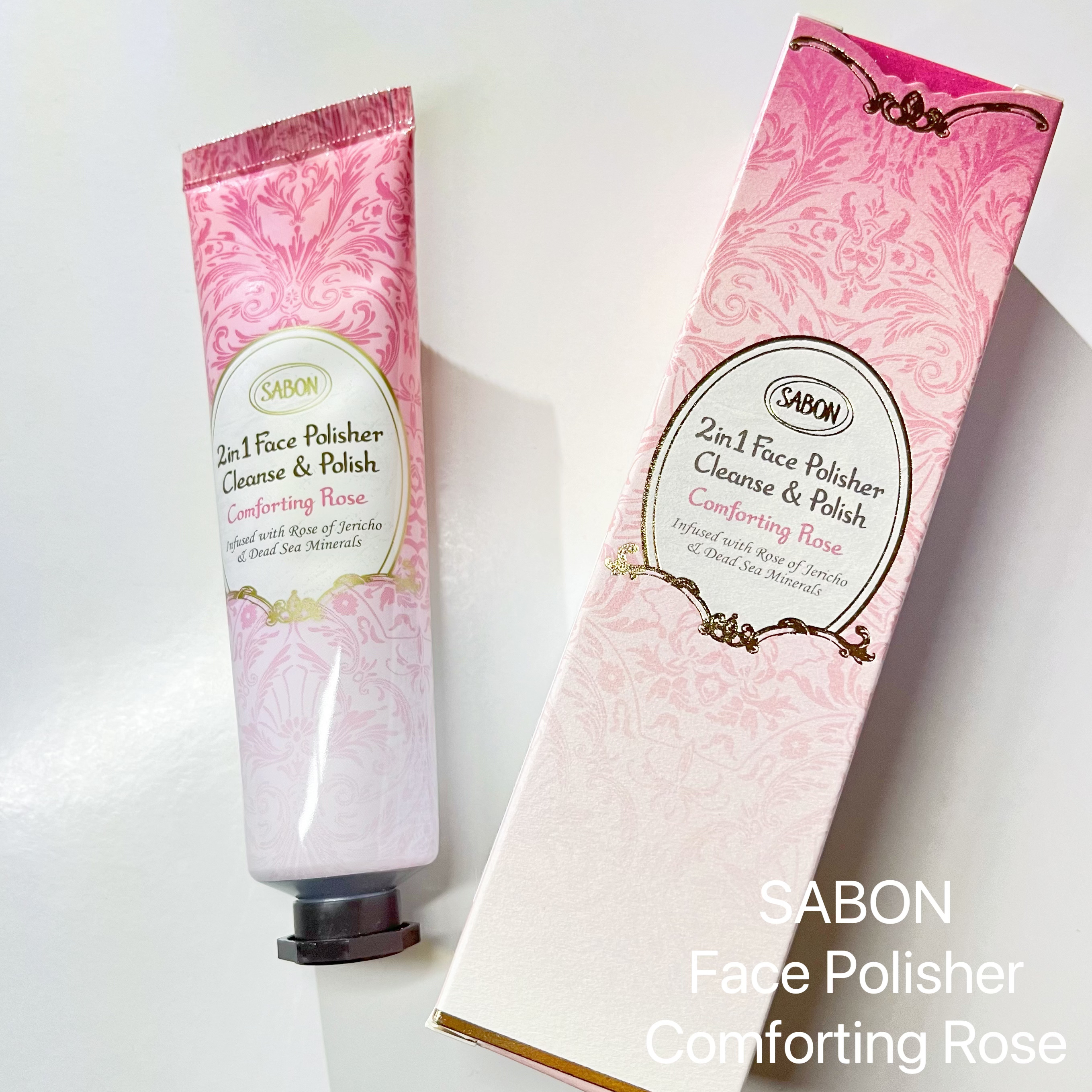 フェイスポリッシャー コンフォーティング・ローズ/SABON/スクラブ・ゴマージュを使ったクチコミ（2枚目）