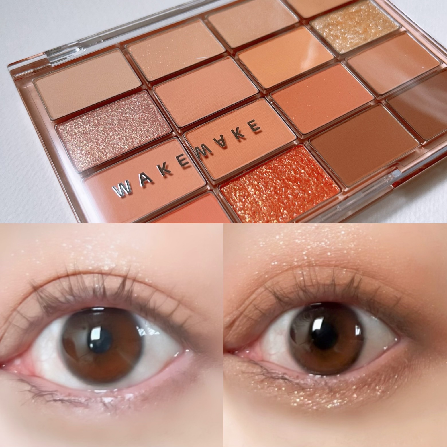 ソフトブラーリングアイパレット/wakemake/アイシャドウパレットを使ったクチコミ（2枚目）