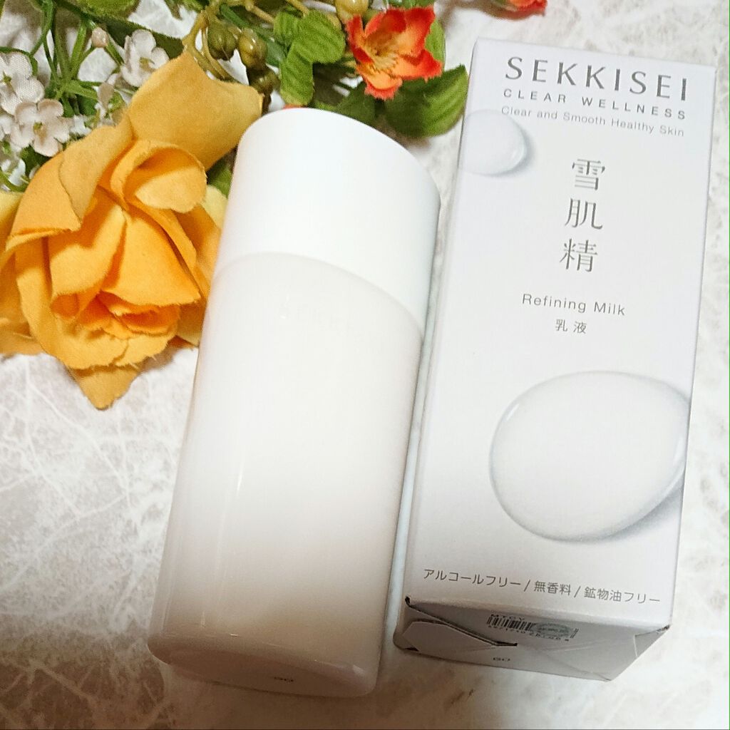 クリアウェルネス リファイニング ミルク/雪肌精/乳液を使ったクチコミ（1枚目）
