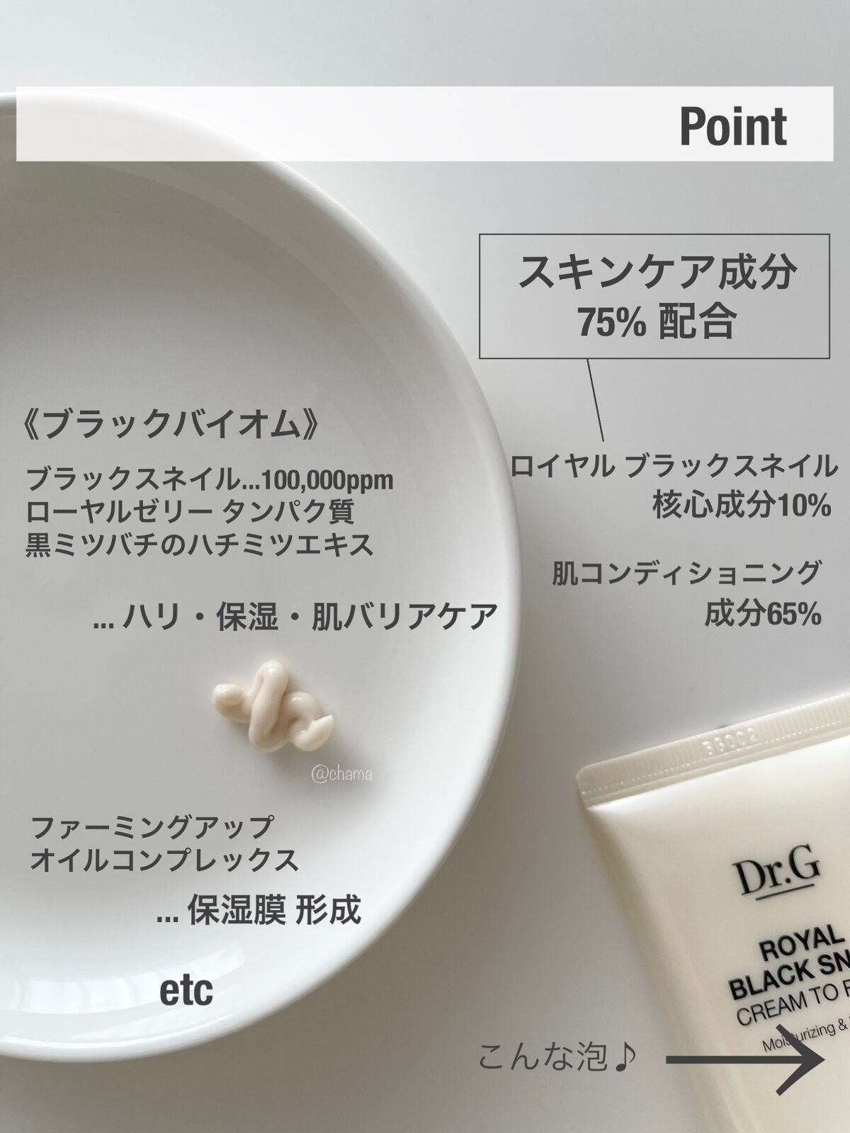 ロイヤルブラックスネイルクリームツーフォーム/Dr.G/洗顔フォームを使ったクチコミ(4枚目)