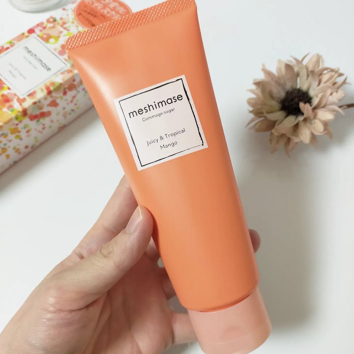 ゴマージュシュガー マンゴー/meshimase/ボディスクラブを使ったクチコミ(2枚目)