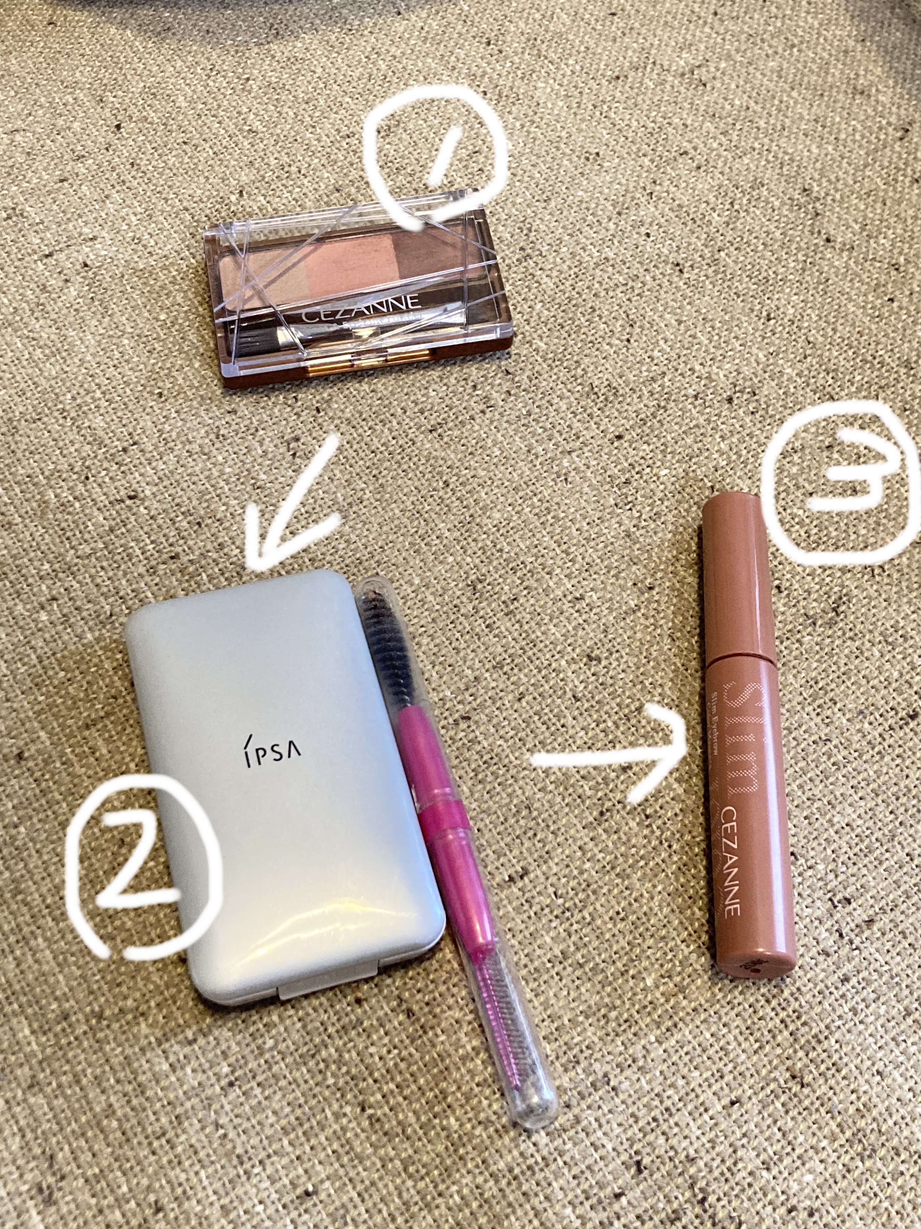 ノーズ＆アイブロウパウダー/CEZANNE/パウダーアイブロウを使ったクチコミ（1枚目）