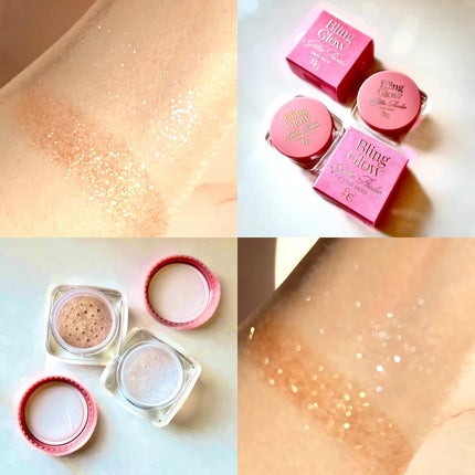 グリッターパウダー/BLING GLOW/パウダーハイライトを使ったクチコミ(2枚目)