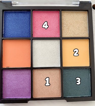 UR GLAM　BLOOMING EYE COLOR PALETTE/U R GLAM/アイシャドウパレットを使ったクチコミ（3枚目）