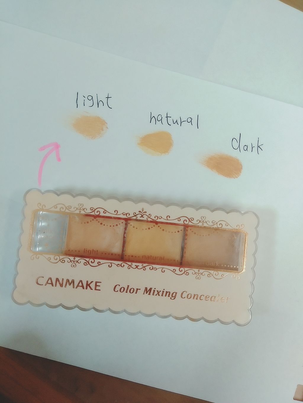 カラーミキシングコンシーラー/キャンメイク/パレットコンシーラーを使ったクチコミ(1枚目)