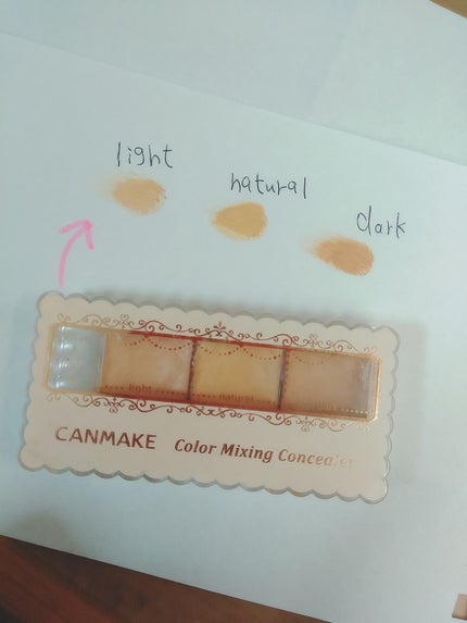 カラーミキシングコンシーラー/キャンメイク/パレットコンシーラーを使ったクチコミ(1枚目)