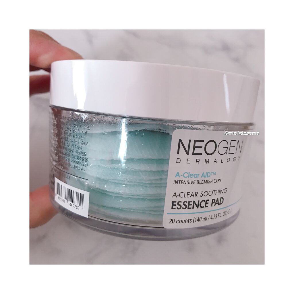 A-CLEAR SOOTHING  ESSENCE PAD/NEOGEN/ピーリングを使ったクチコミ（3枚目）