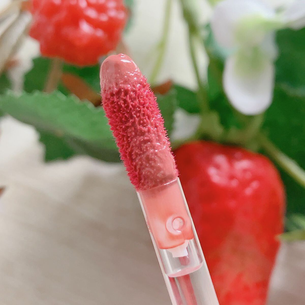 ニュアンスラップティント 06 恋の花束ピンク/Fujiko/リップティントを使ったクチコミ（3枚目）