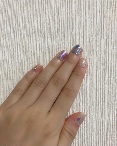 lacoraran ガールネイルシールのクチコミ「ネイル備忘録💅

lacoraran
Nail Make85

インココみたいな感じの貼るだけ.....」（1枚目）