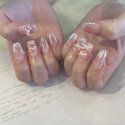 Iuna. Mizuki on LIPS 「.スペシャルプラン🎀#nail#nailstagram#gel..」(1枚目)