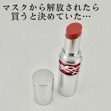 ルージュ ヴォリュプテ キャンディグレーズ  No.13 フラッシングローズ/YVES SAINT LAURENT BEAUTE/口紅を使ったクチコミ（1枚目）