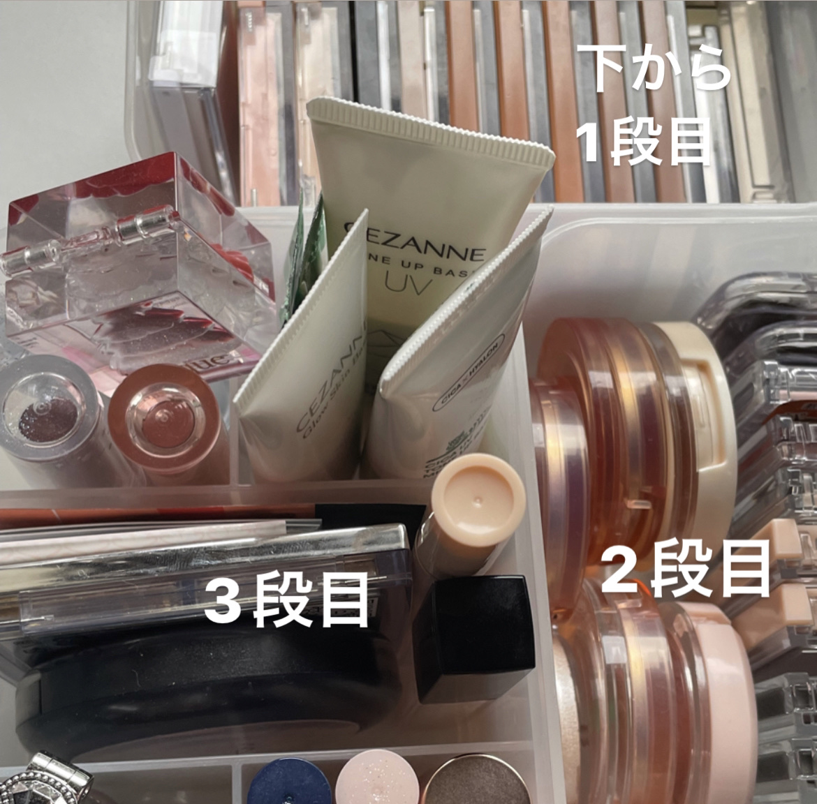 積み重ね収納ボックス（スクエア）/DAISO/その他を使ったクチコミ（2枚目）