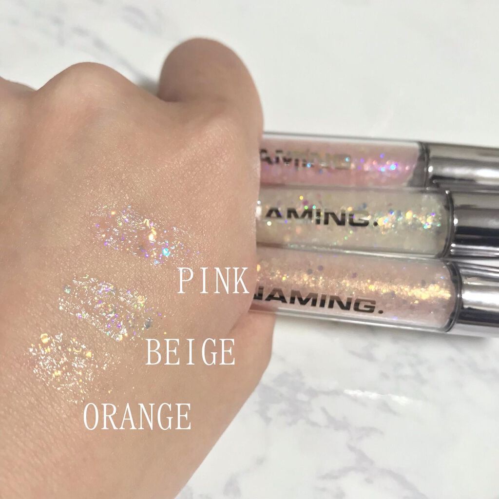 ダズリングアイグリッター/NAMING./リキッドアイシャドウを使ったクチコミ(3枚目)