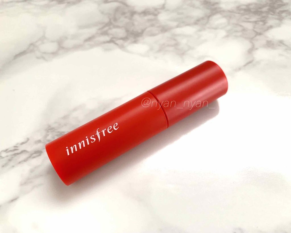 ビビッドコットン インクティント/innisfree/口紅を使ったクチコミ（3枚目）