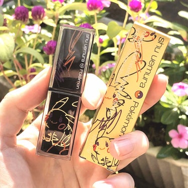 ルージュ アンリミテッド ラッカーシャイン＜2019年クリスマスコフレ限定＞ ロージー ショット/shu uemura/口紅を使ったクチコミ（3枚目）