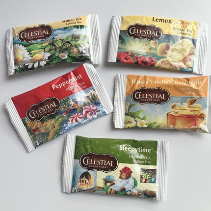 ハーブティーサンプラー 5種類の味/セレッシャルシーズニング/食品を使ったクチコミ(1枚目)